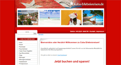 Desktop Screenshot of kuba-erlebnisreisen.de